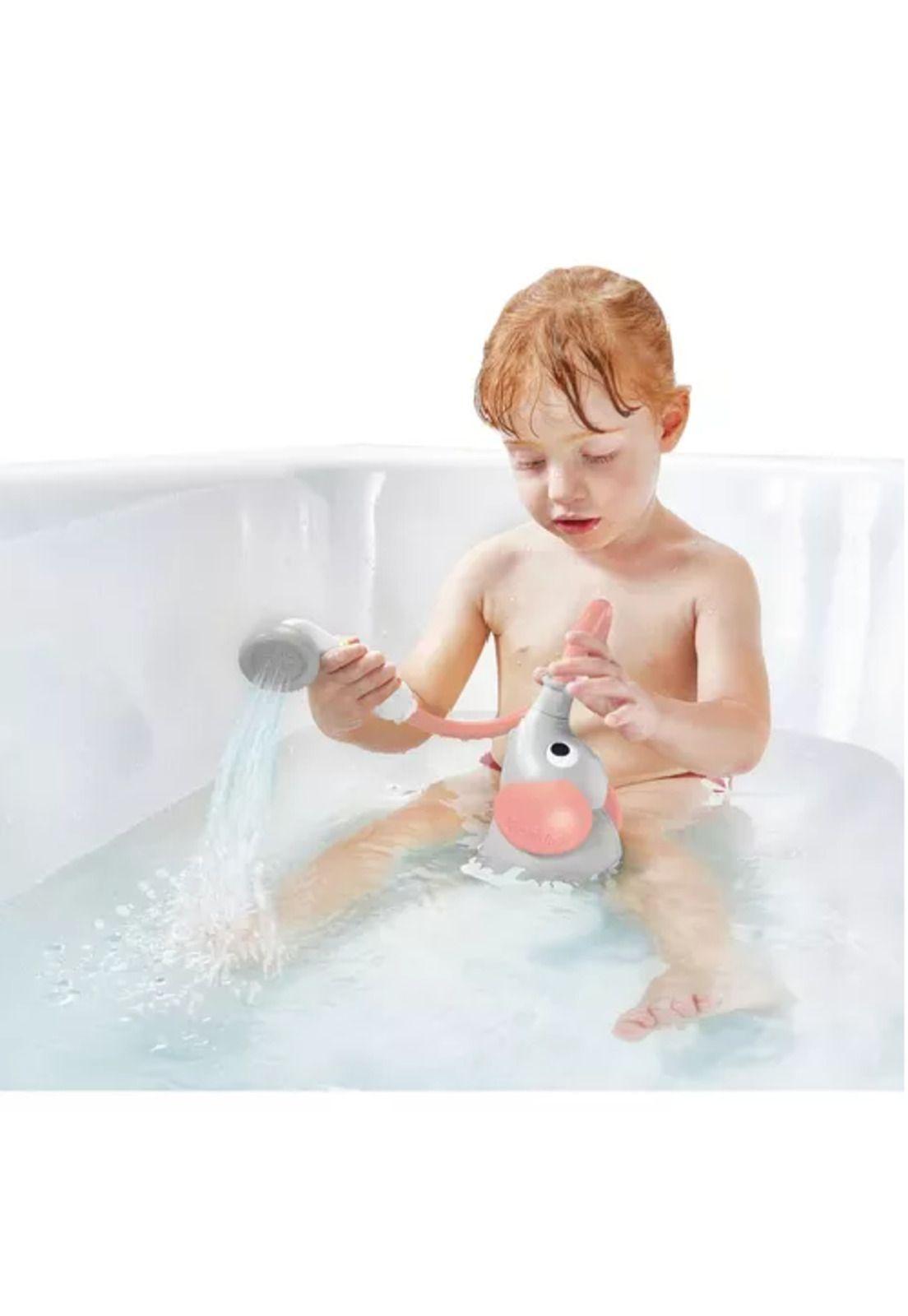 Elefante ducha interactivo, rosado, para bebé, bañera Yookidoo-4