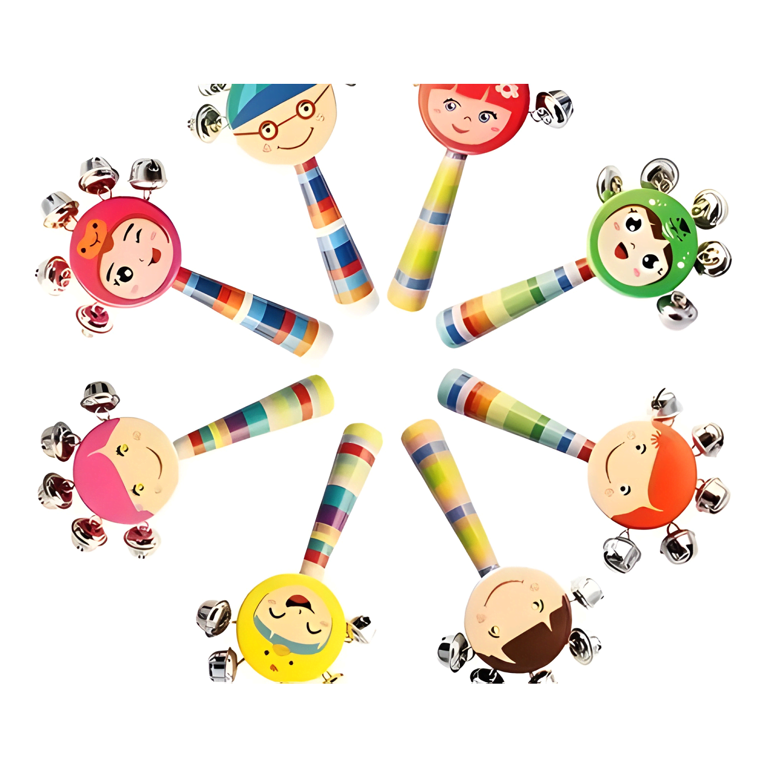 Juguetes didacticos musicales para niños madera pack x7-4