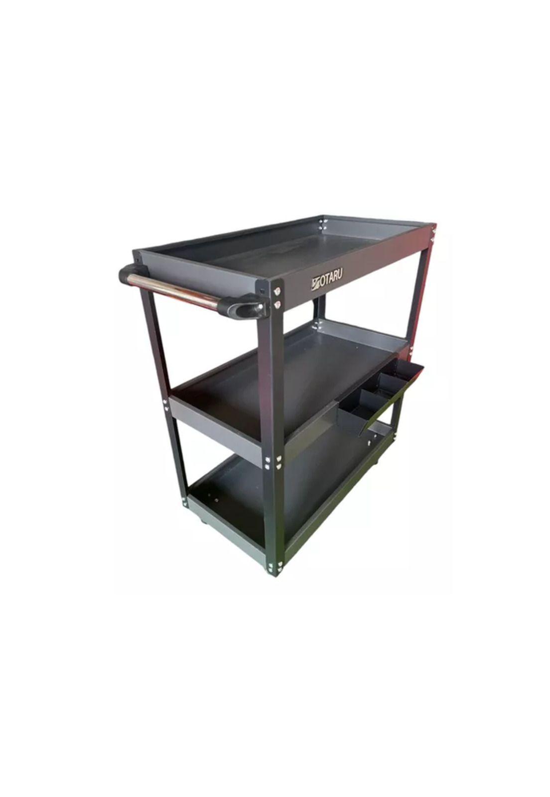 Carrito Metálico de 3 Niveles para Herramientas con Ruedas-2