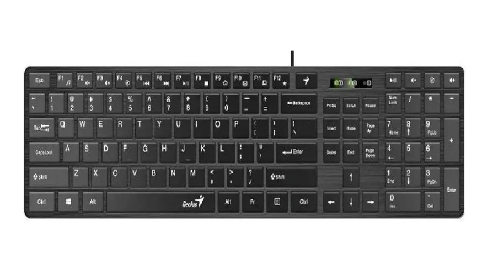 Teclado Genius Slimstar QWERTY español negro-0