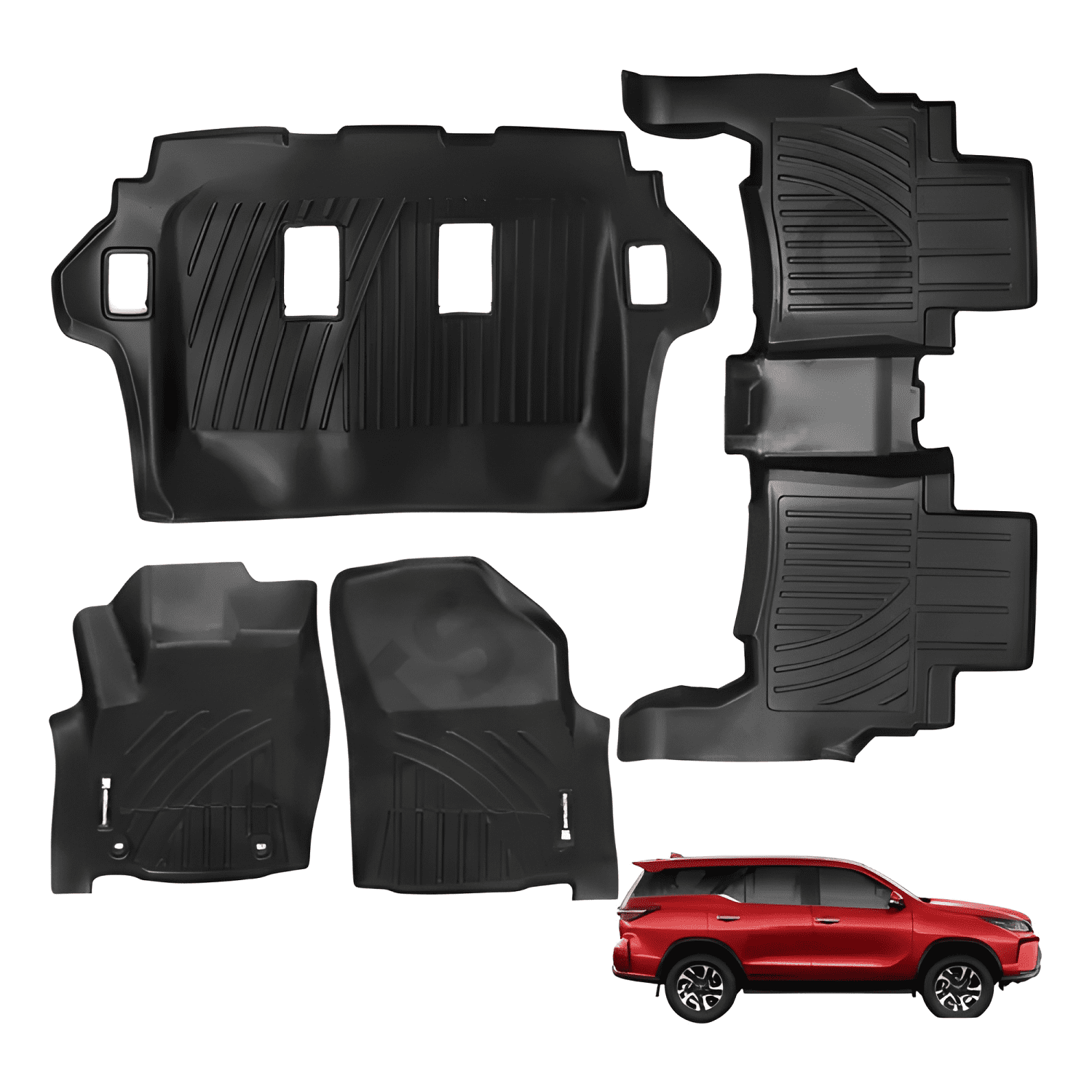 Set Pisos Rigidos Tipo Bandeja Toyota Fortuner 2019-0