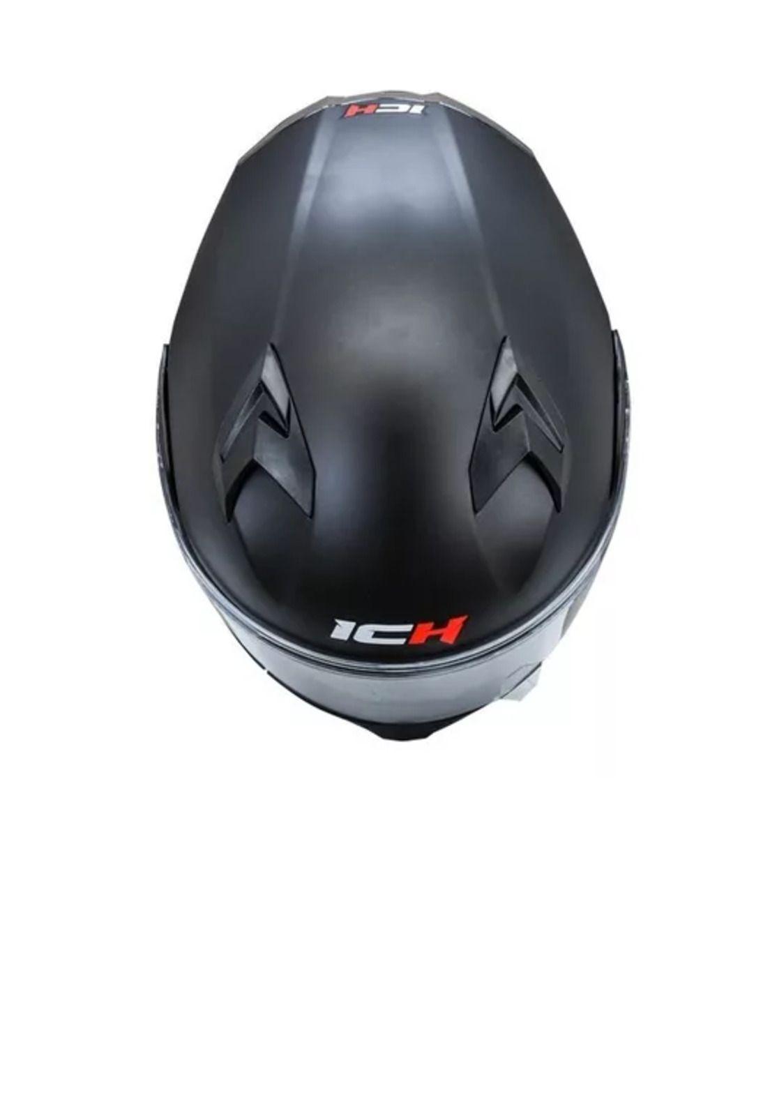 Casco moto Ich 3120 abatible con sun visor, certificación DOT, talla S-2