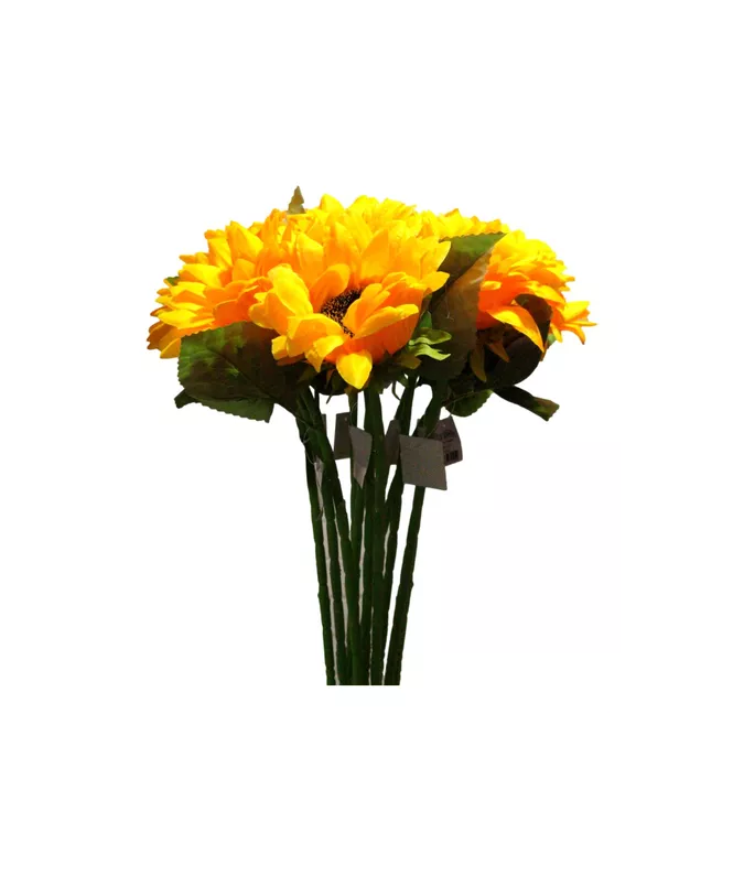 Pack de 12 Ramos de Girasol Artificial Decorativo-2