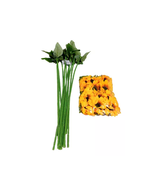 Pack de 12 Ramos de Girasol Artificial Decorativo-3