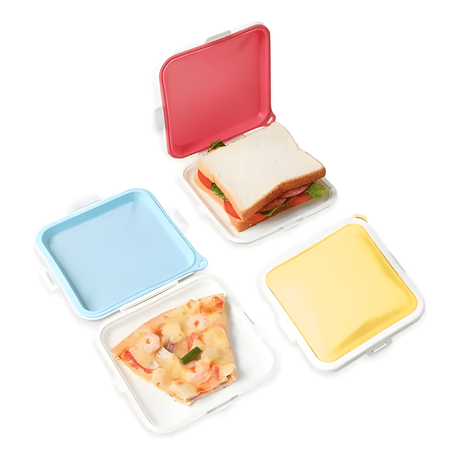 Táper de comida plegable de silicona #2-3