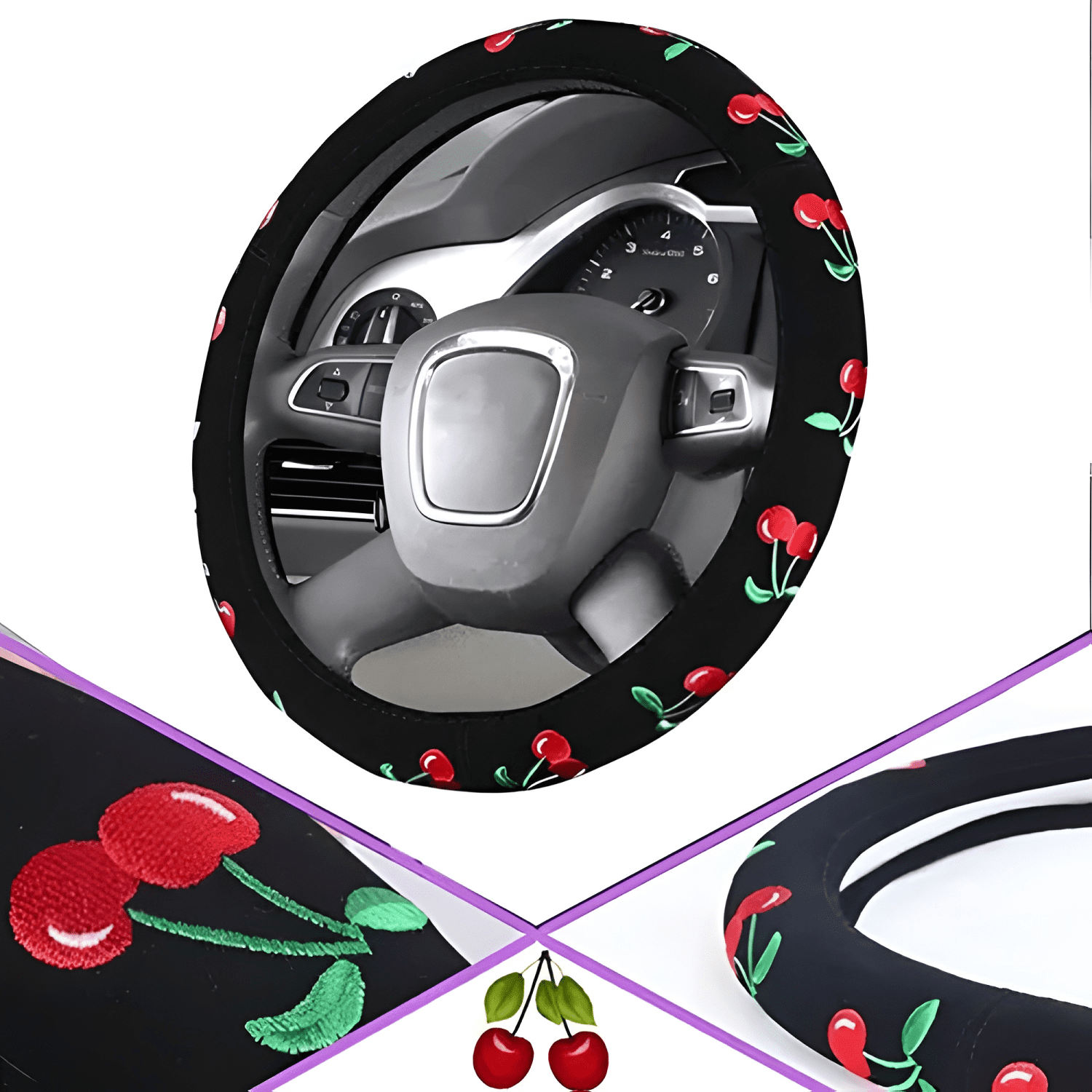 Funda Cubre Volante Diseños Mujer 3d Pro-1