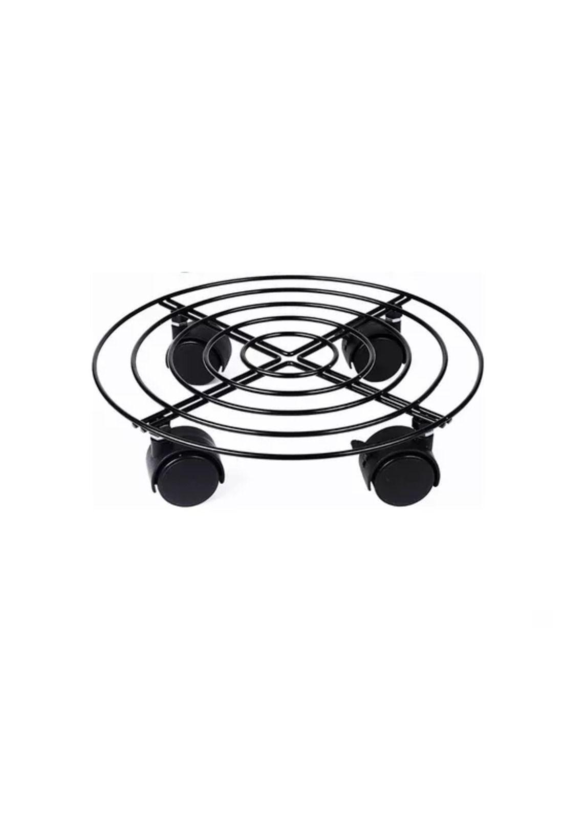 2 Soportes Base para Maceta de Metal con Ruedas-0