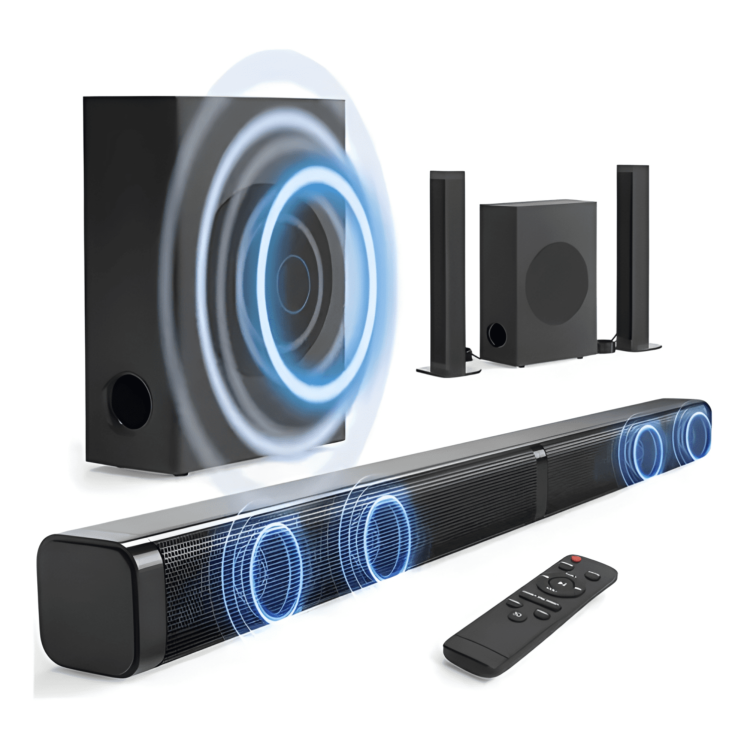 Barra de sonido 2 1 canales con subwoofer 140w home theatre-0