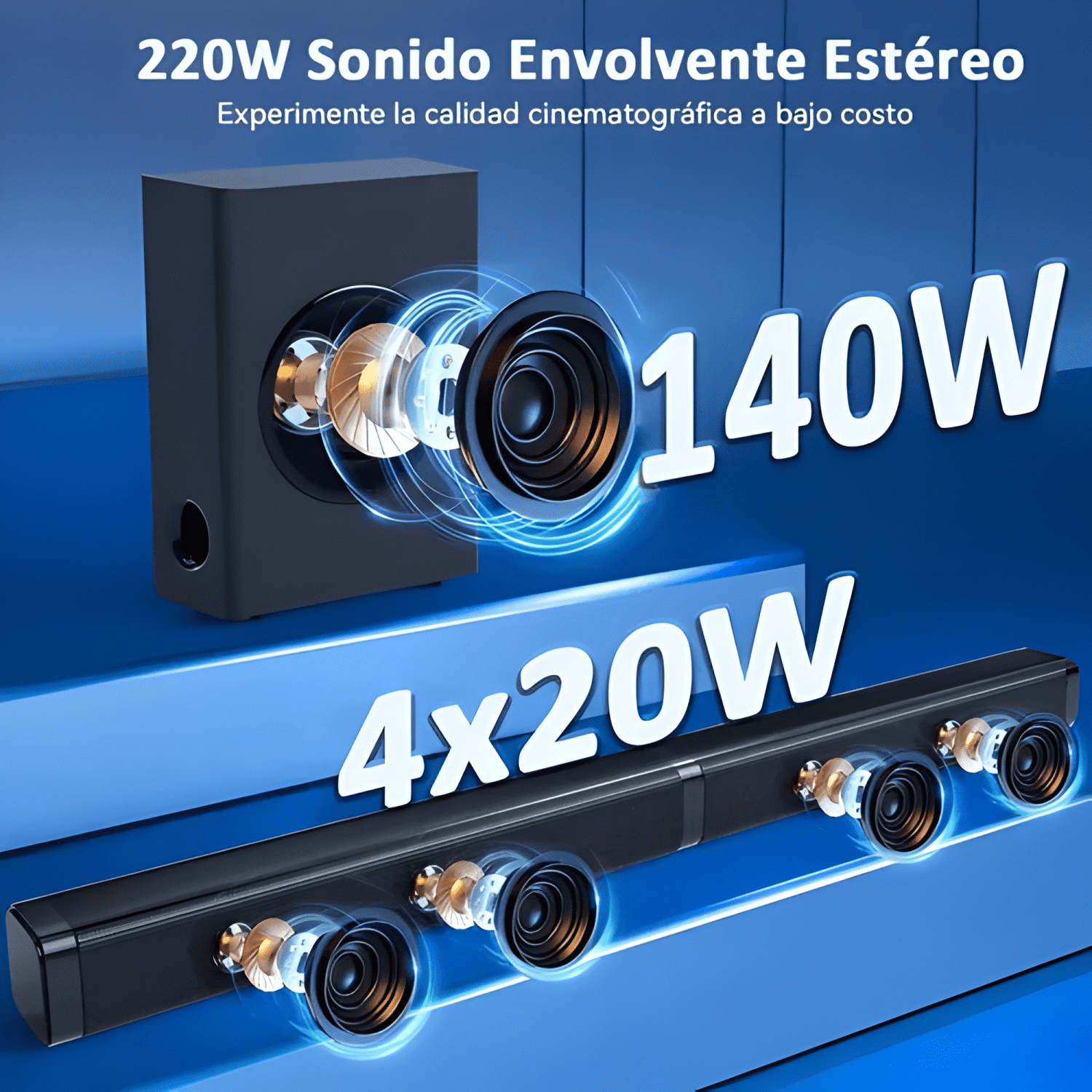 Barra de sonido 2 1 canales con subwoofer 140w home theatre-1