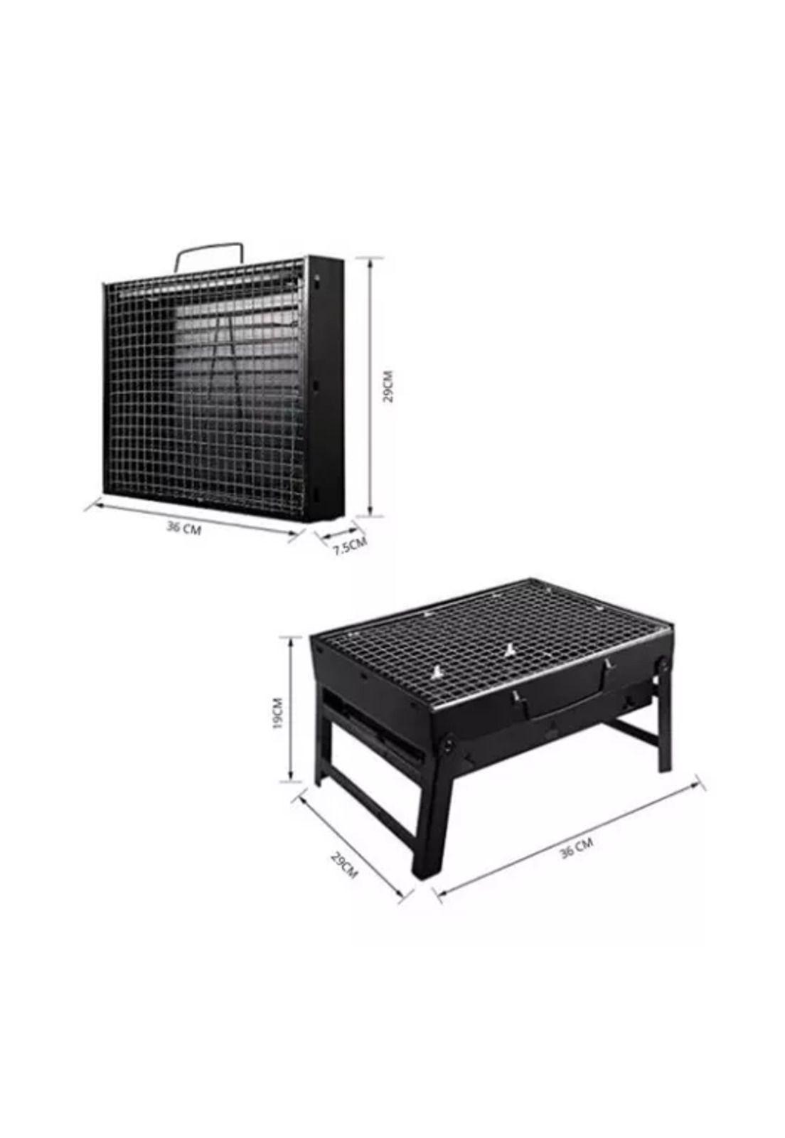 Mini parrillera plegable de carbón portátil-2