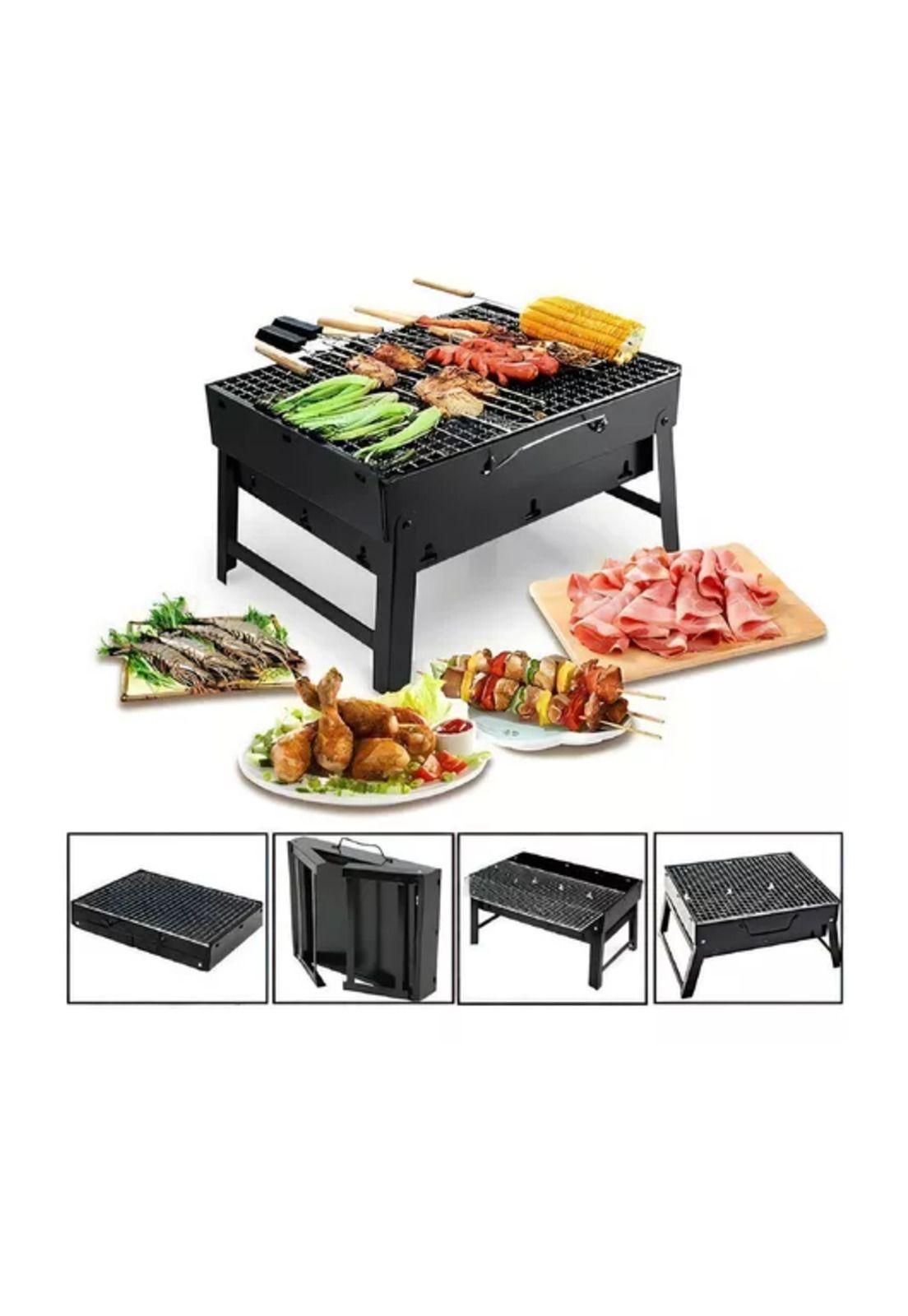 Mini parrillera plegable de carbón portátil-3