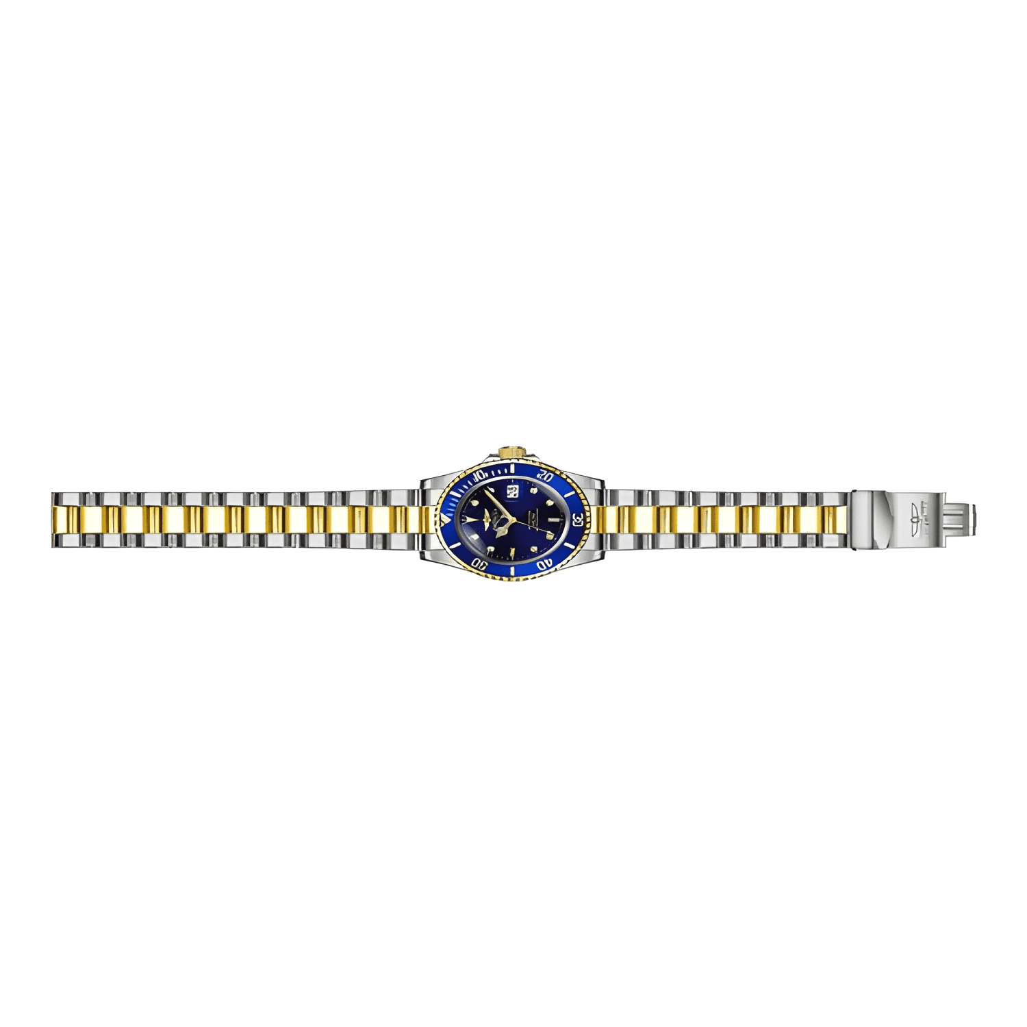 Reloj invicta acero inoxidable hombre Dorado azul-2