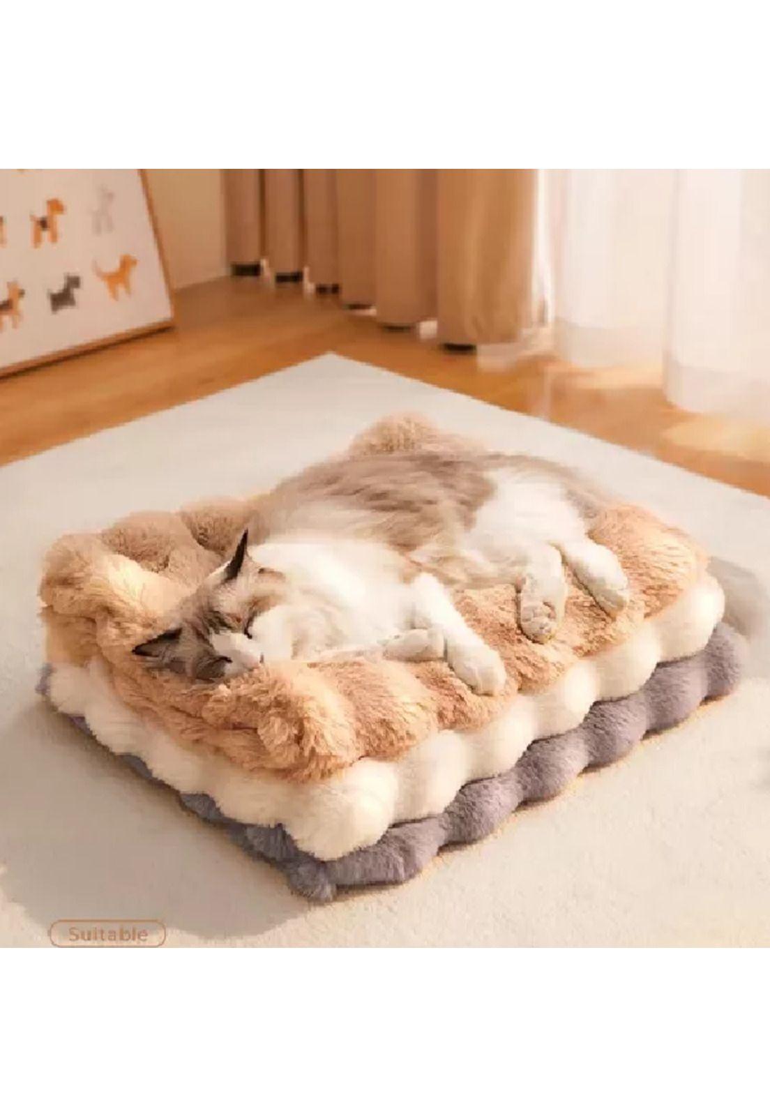 Alfombra Sofá Antideslizante para Baño, Gato o Dormitorio 40x60 cm Blanca-4