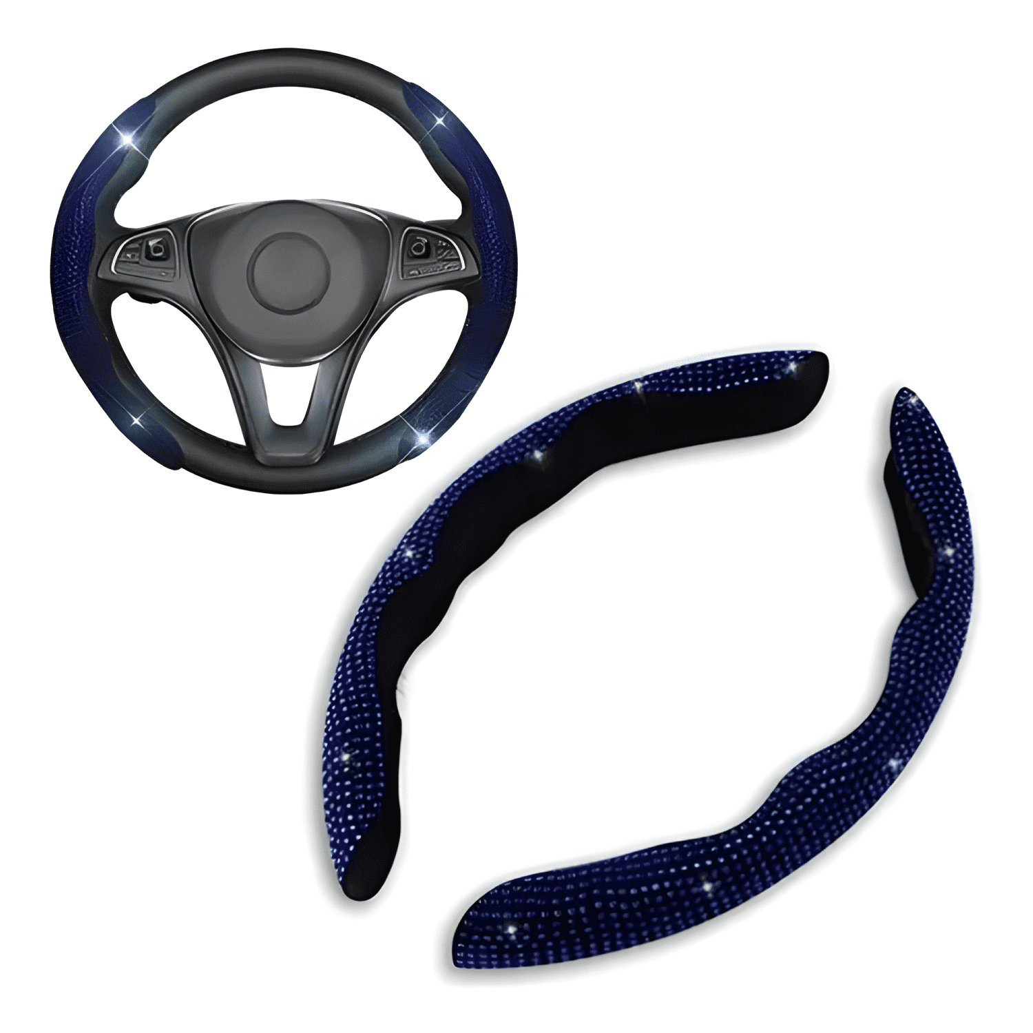 Funda Cubre Volante Diamante para Auto-0