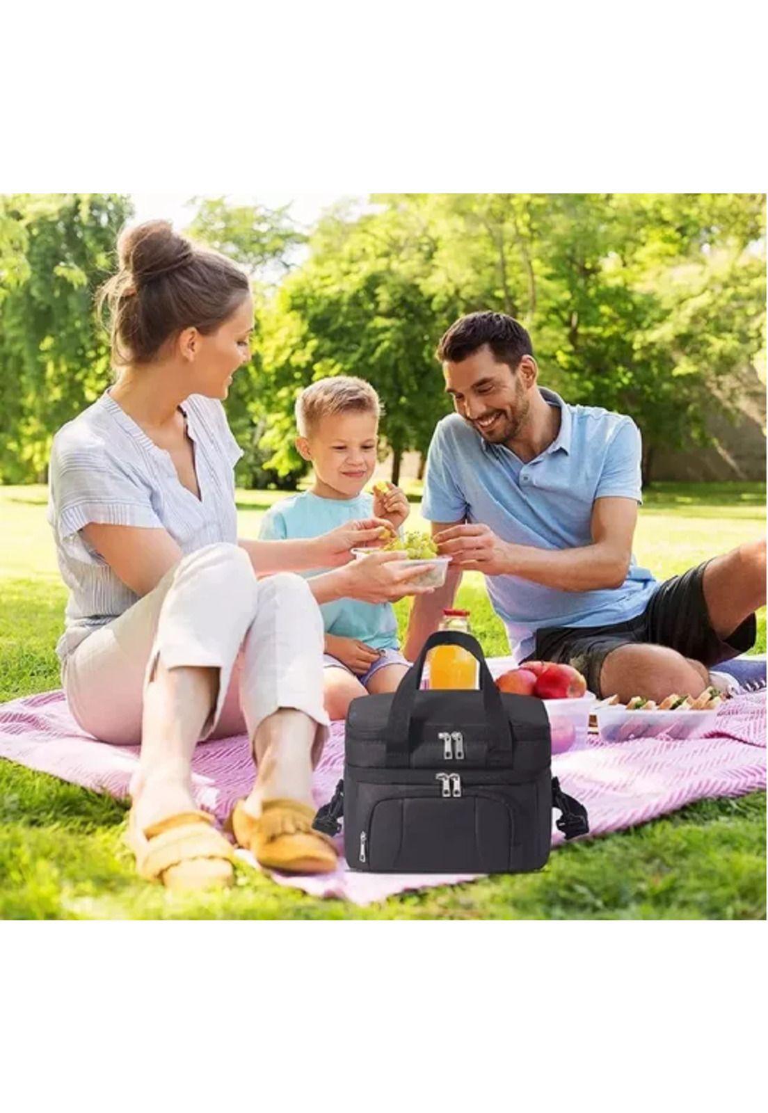 Lonchera escolar impermeable 10 L gran capacidad y bandolera-7