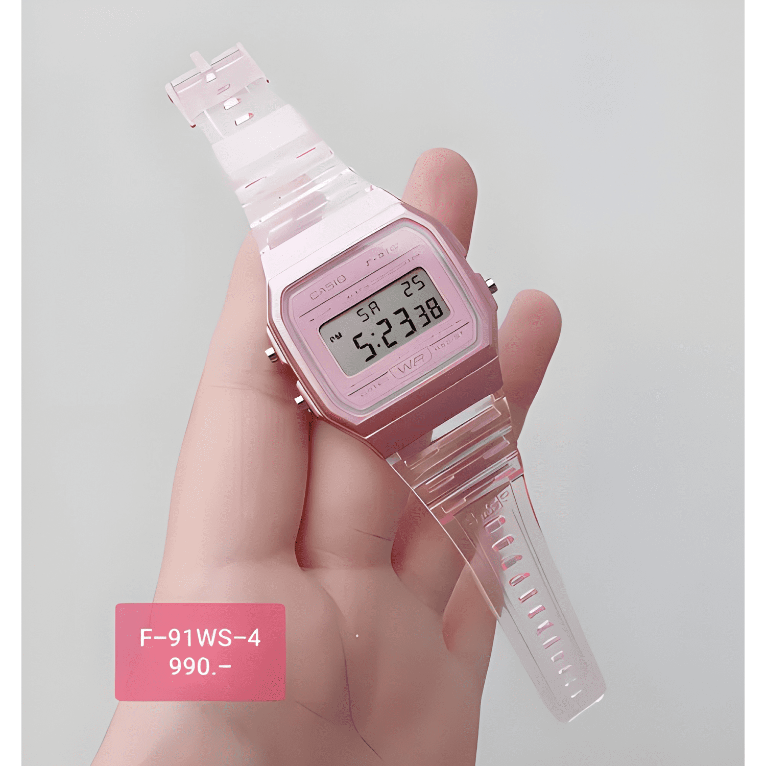 Reloj casio f91ws skeleton unisex vintage colores facturado-2