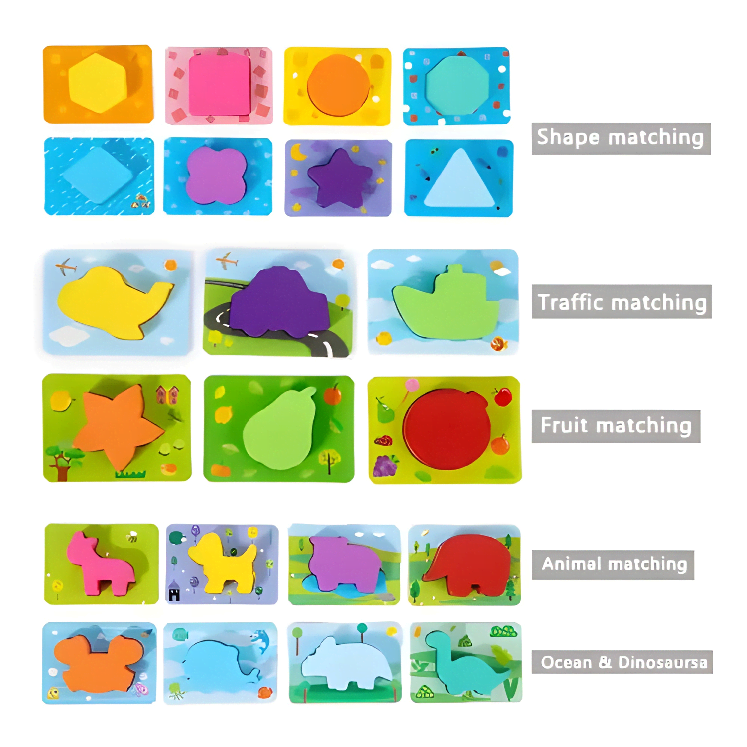 Juego didactico cognitivo y de pares montessori para niños-2