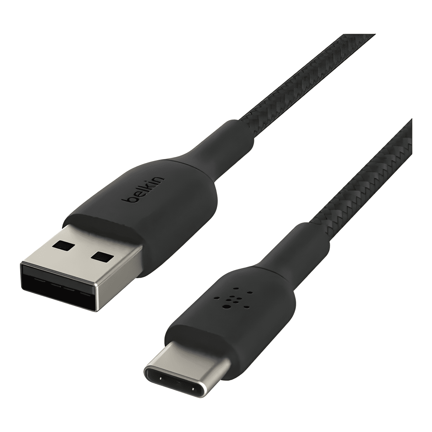 Cable trenzado USB c a usb-a 1m Negro-2