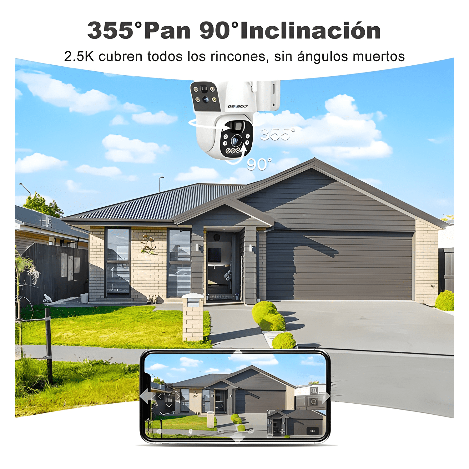 Genbolt® Cámaras de Vigilancia Wifi Solar Exterior-4