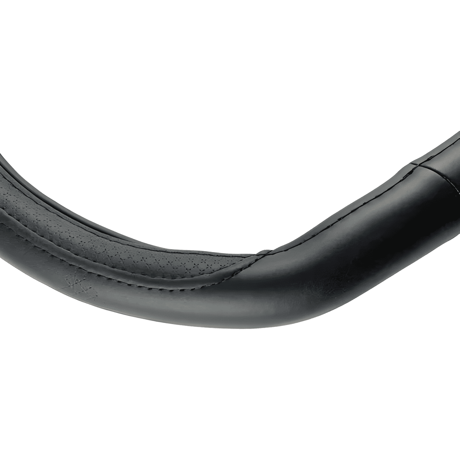 Funda Cubre Volante Cuero Tipo D 38cm Goma Int Blanca-1