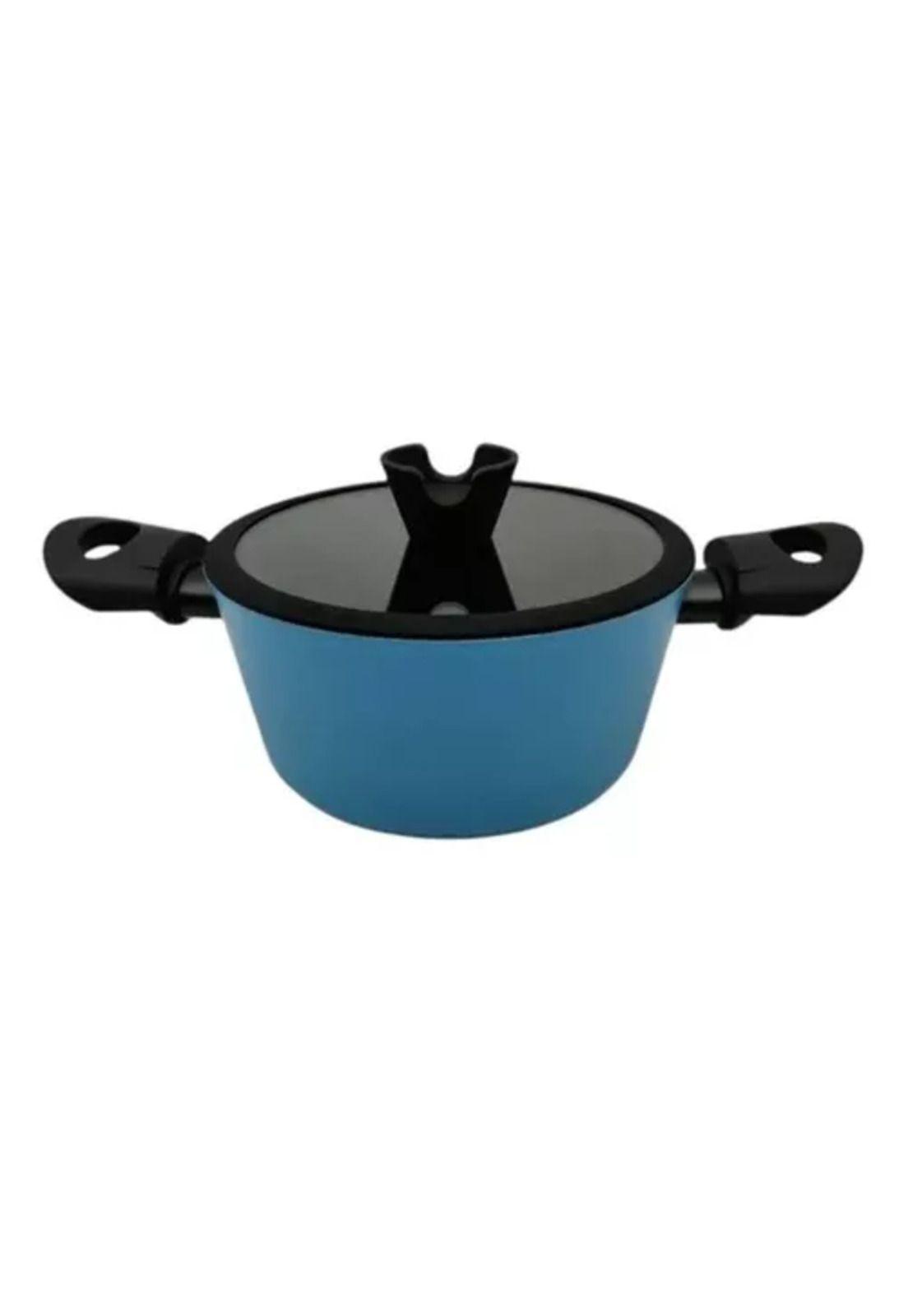 Batería de cocina Keep, ollas antiadherentes, 7 piezas, color azul-4
