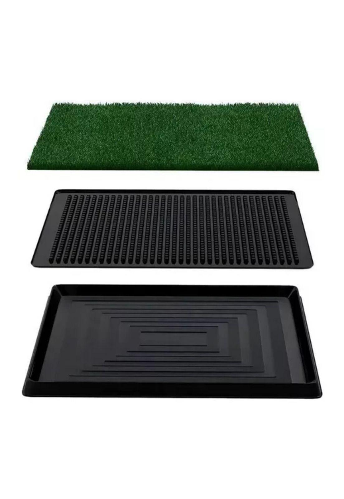 Baño portátil con césped para perros grande XL 51x76cm-2