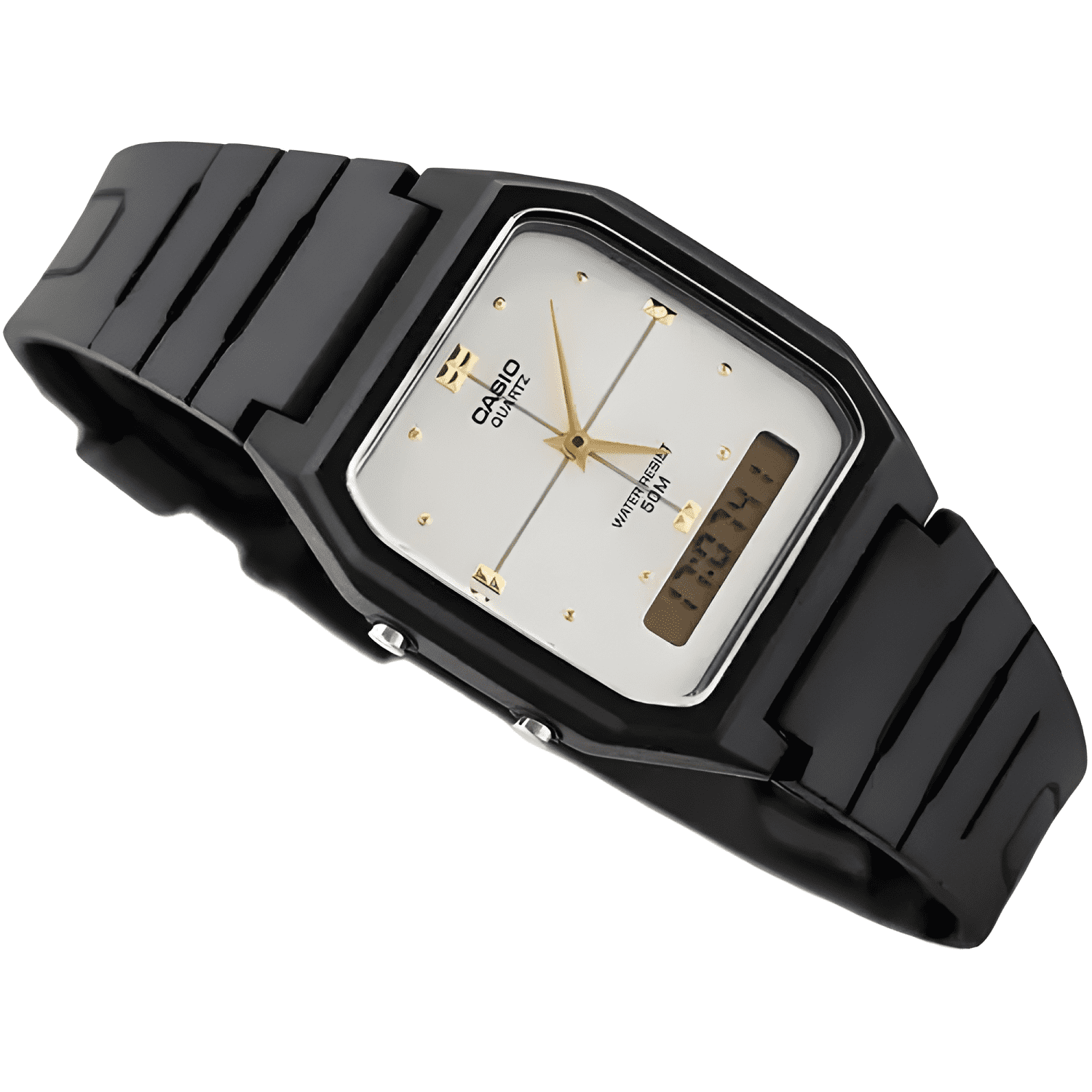 Reloj casio aw48 retro unisex resina digital y analogo full-2