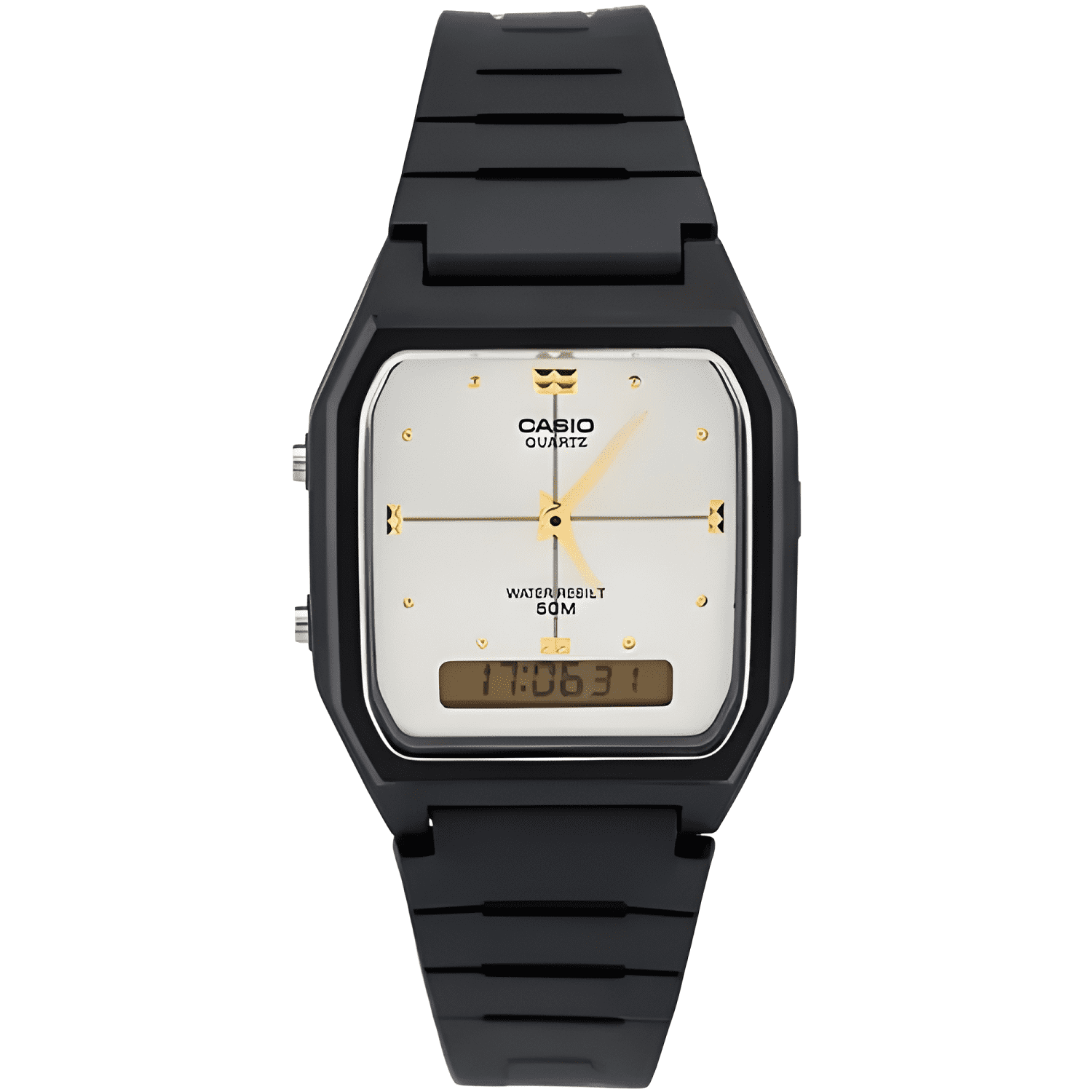 Reloj casio aw48 retro unisex resina digital y analogo full-3