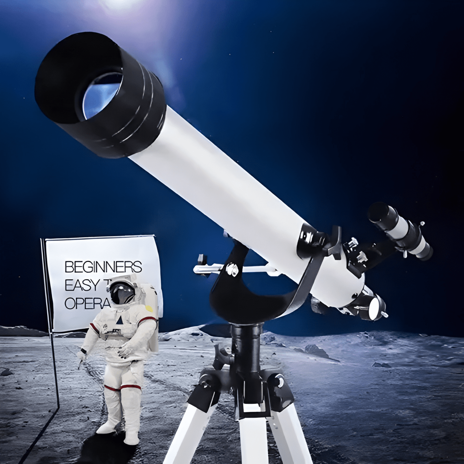 Telescopio Astronómico F70060 Reflector 700mm 60mm con-2