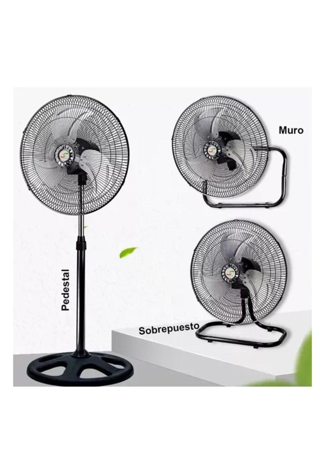 Ventilador 3 en 1 metálico pack 2 unidades 18 cm alta potencia-4