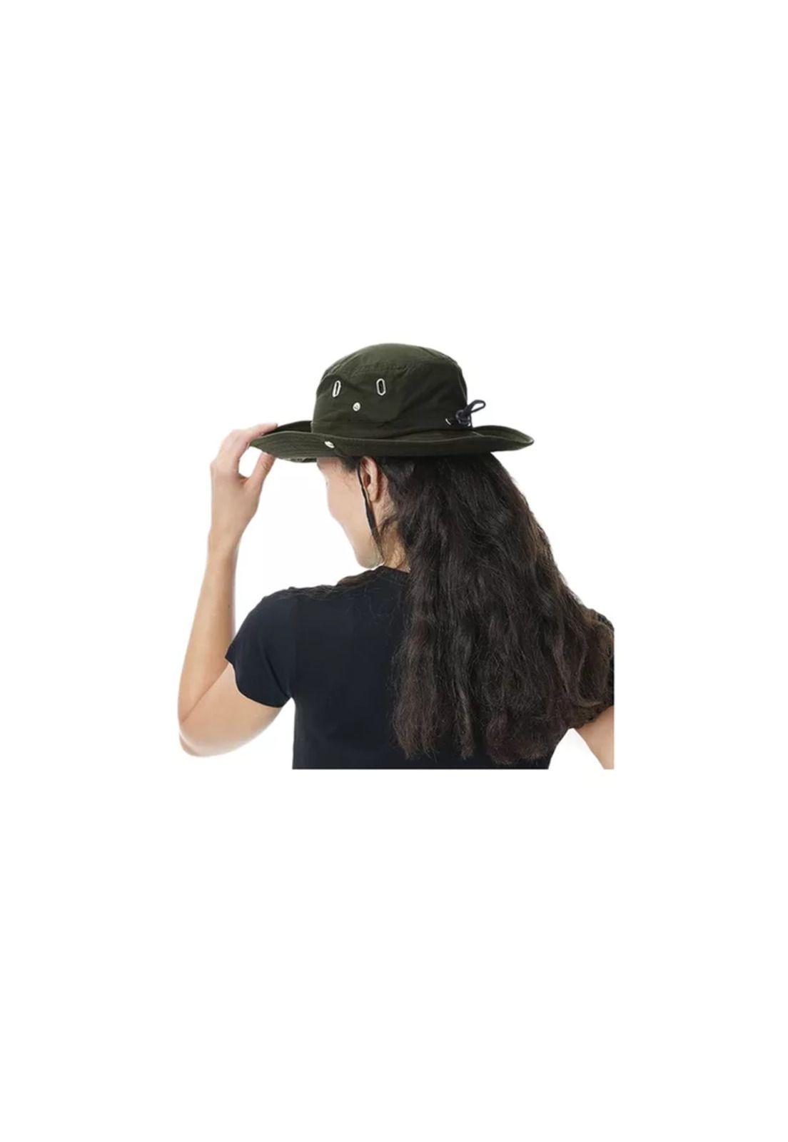 Sombrero Pescador Trekking Cordon Ajustable Impermeable Verde-2
