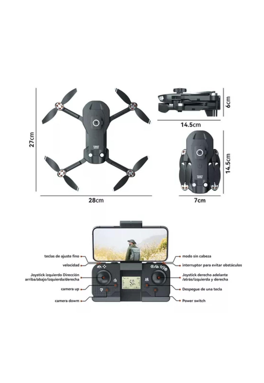 Mini Drone 4k Drones Con Camara Control De Dron Fpv Wifi-1
