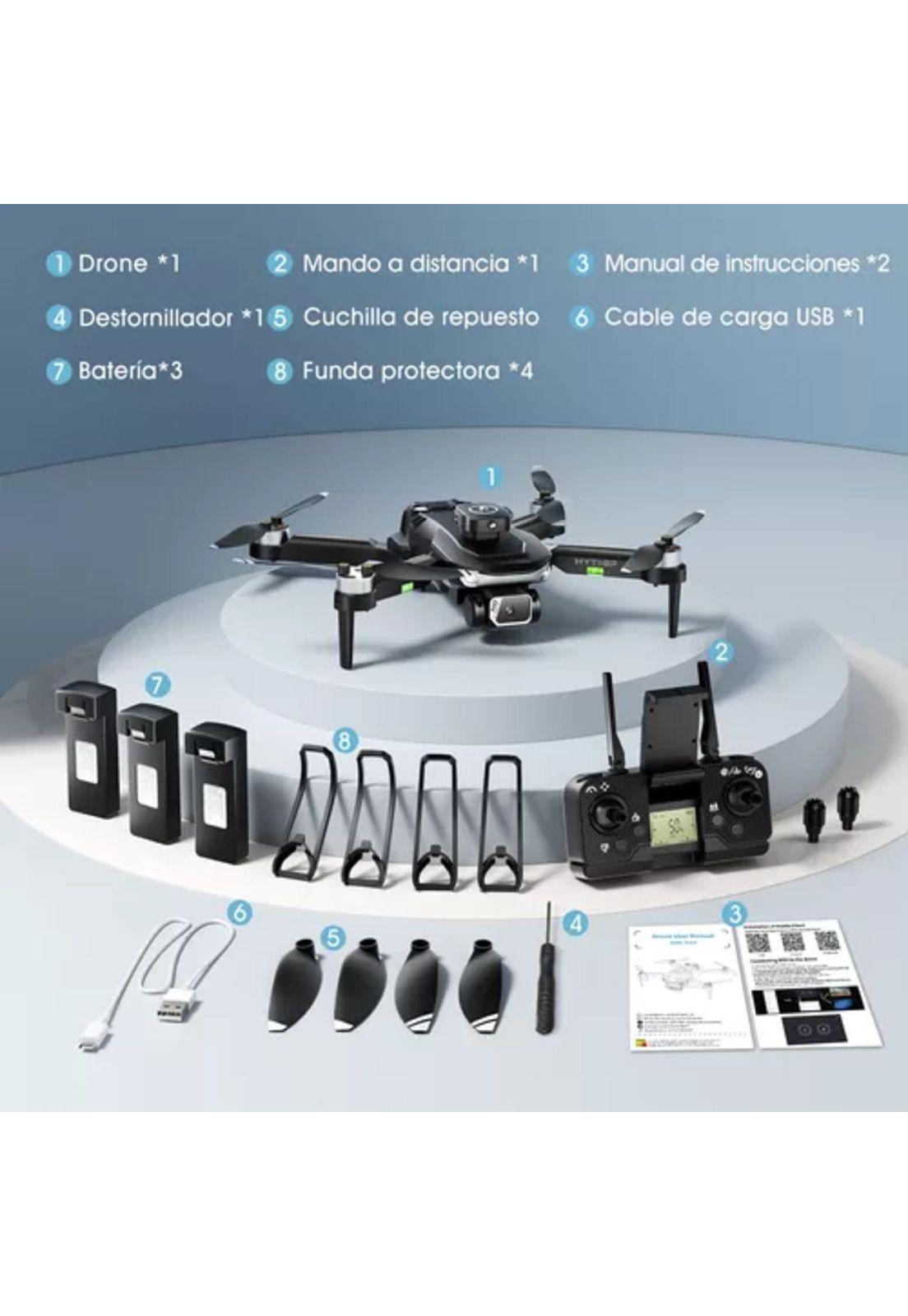 Mini Drone 4k Drones Con Camara Control De Dron Fpv Wifi-7