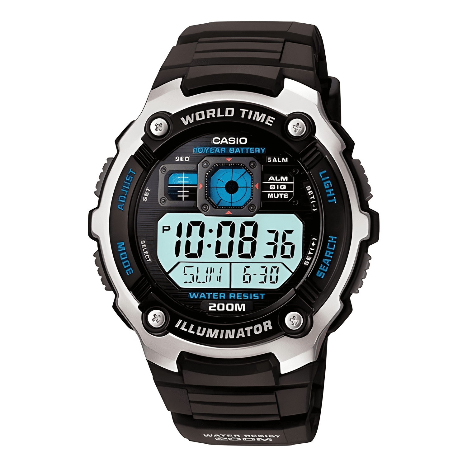 Reloj casio digital varón / ae-2000w-1av-0