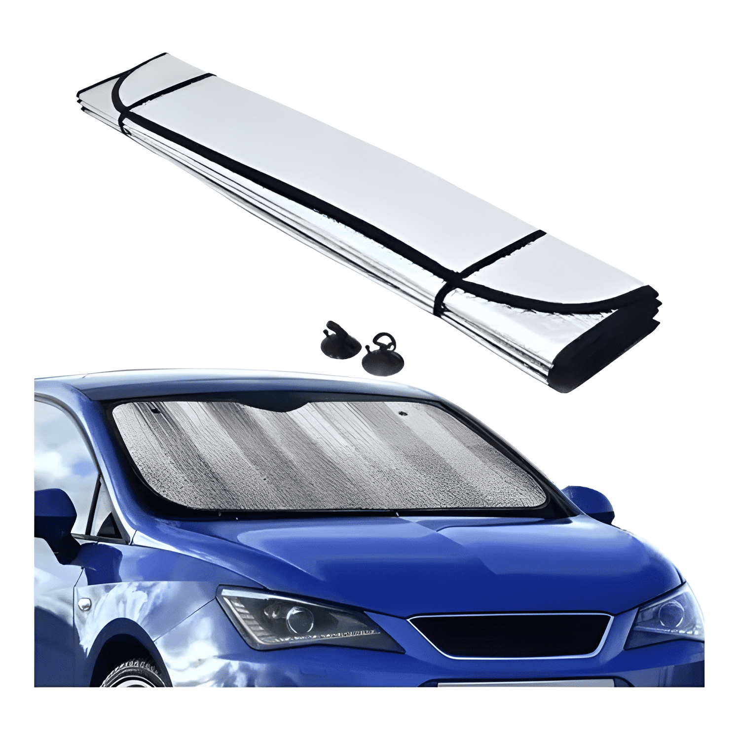 Parasol Tapasol de Auto Camión Parabrisa Metalizado Plus-2
