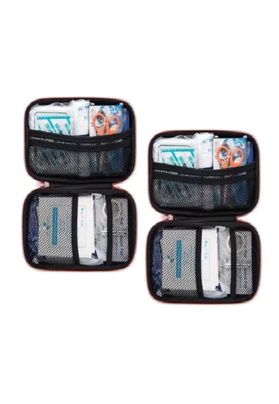 Pack x2 botiquín primeros auxilios emergencia supervivencia rojo-2