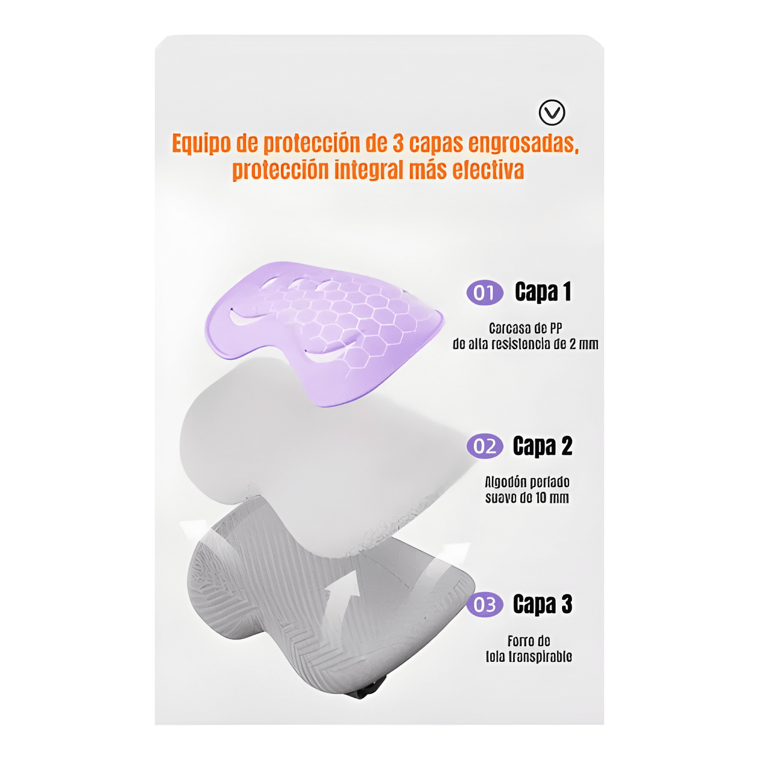 Set protección infantil 6 piezas coderas rodilleras azul-3