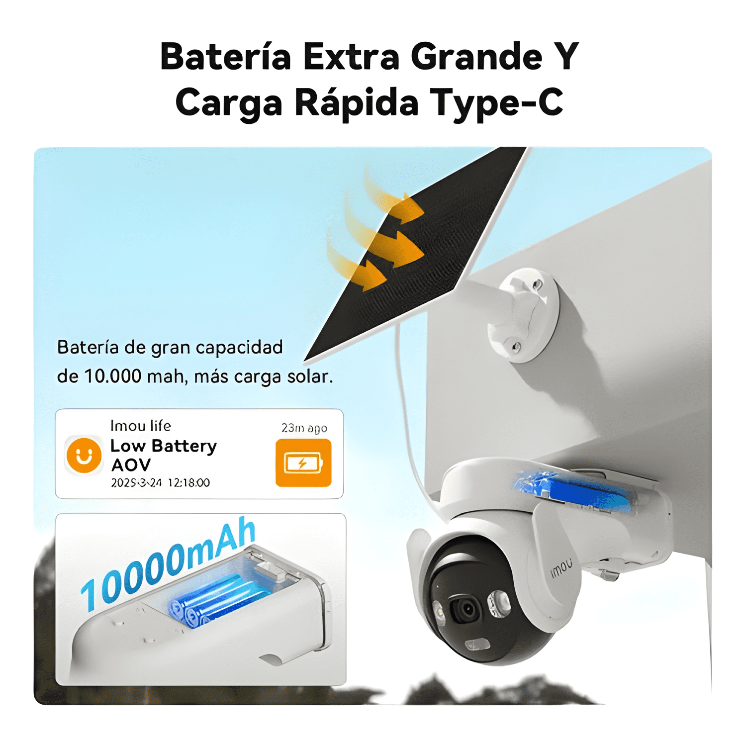 Imou Seguridad Cámara Aov Pt Kit 5mp Wifi 4g Exterior Solar-2