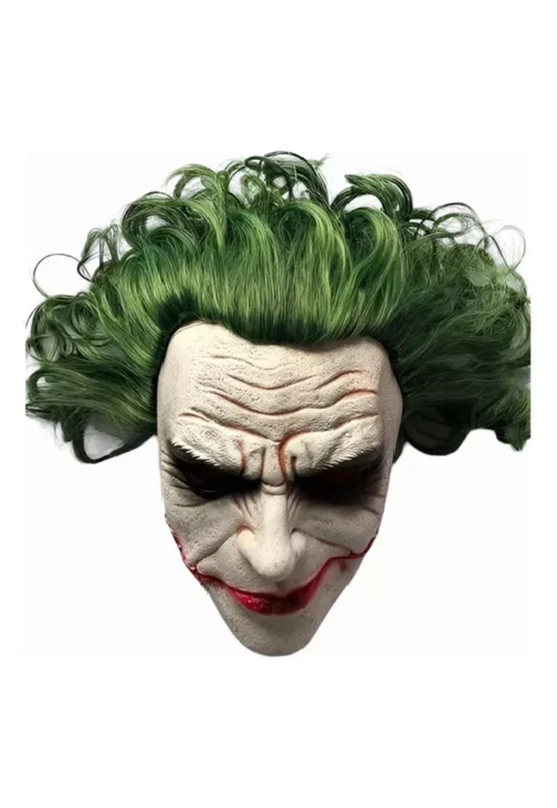 Máscara Guasón de látex, Eoland, disfraz de Halloween, terror Joker-2