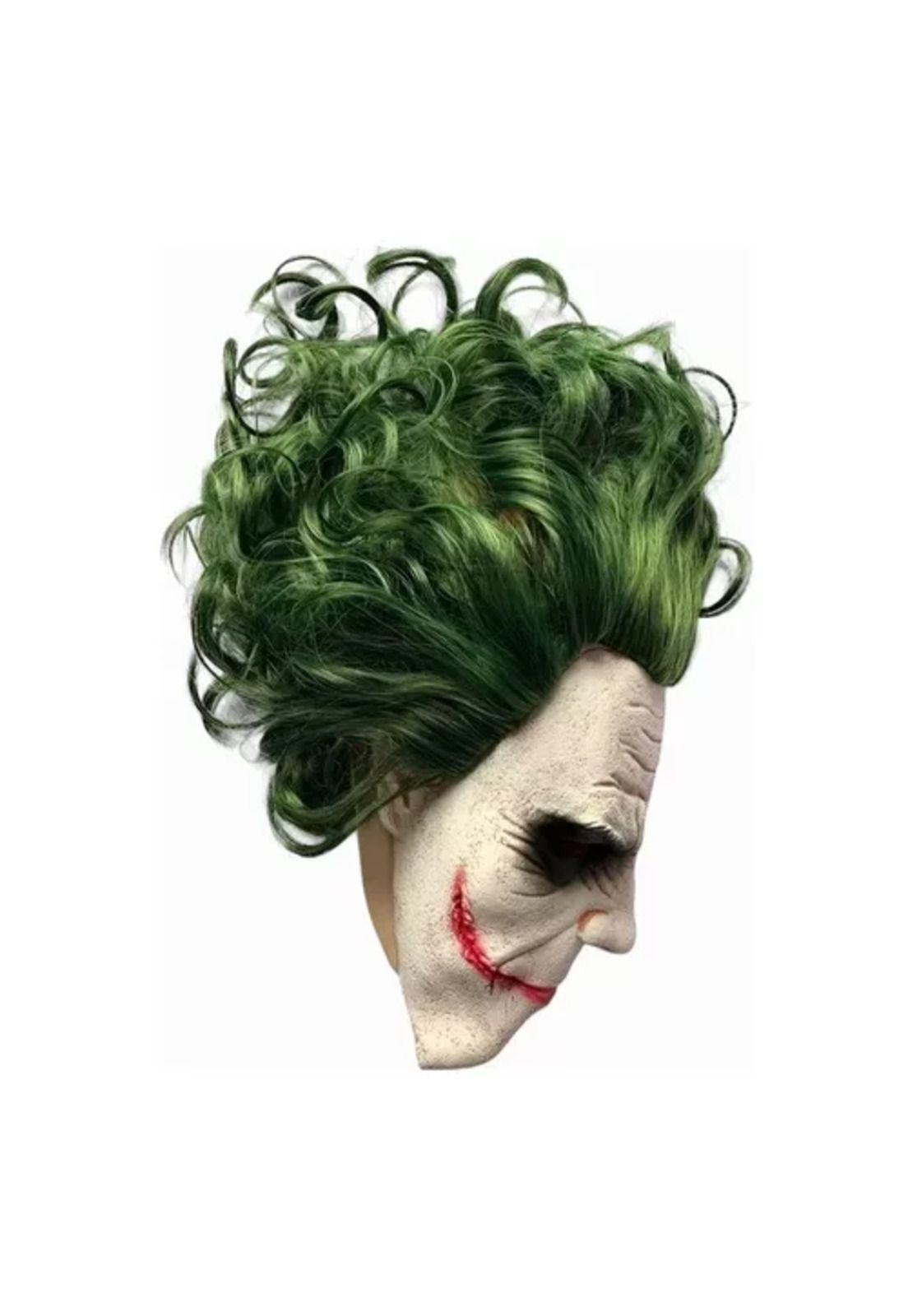 Máscara Guasón de látex, Eoland, disfraz de Halloween, terror Joker-3