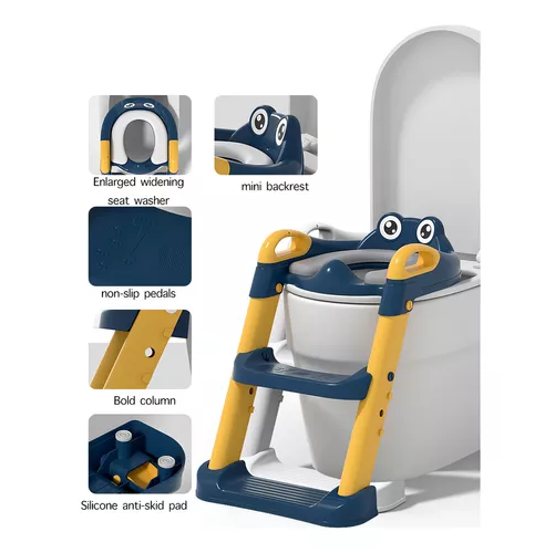 Escalera para inodoro asiento-entrenador de baño para niños-2