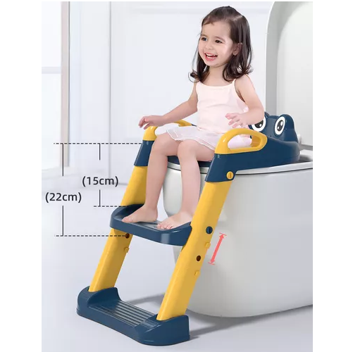 Escalera para inodoro asiento-entrenador de baño para niños-7