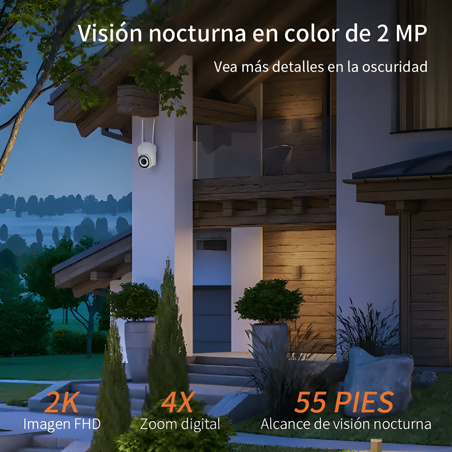 Cámara Supercenter Hogar Wifi Hd 1080p Ptz 2 Unidades Pro-3