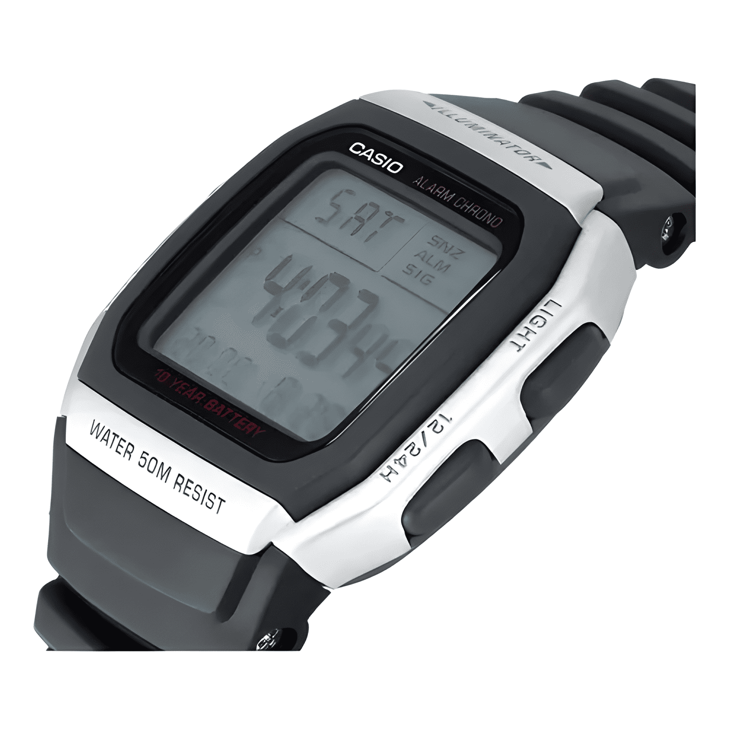 Reloj casio hombre retro w-96h-1a 10 años de bateria grat-2