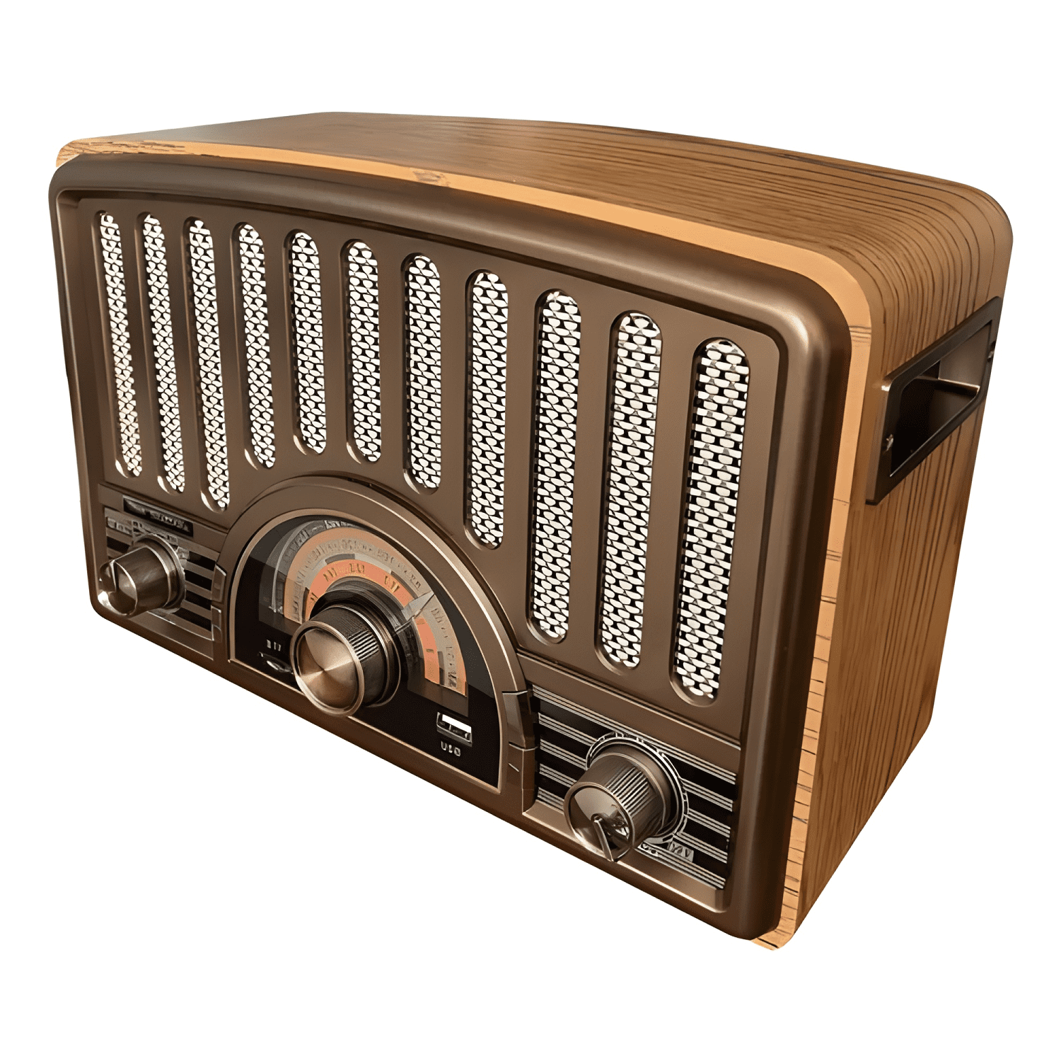 Radio parlante 9143 retro sixtinna bluetooth usb tf fm Café-1