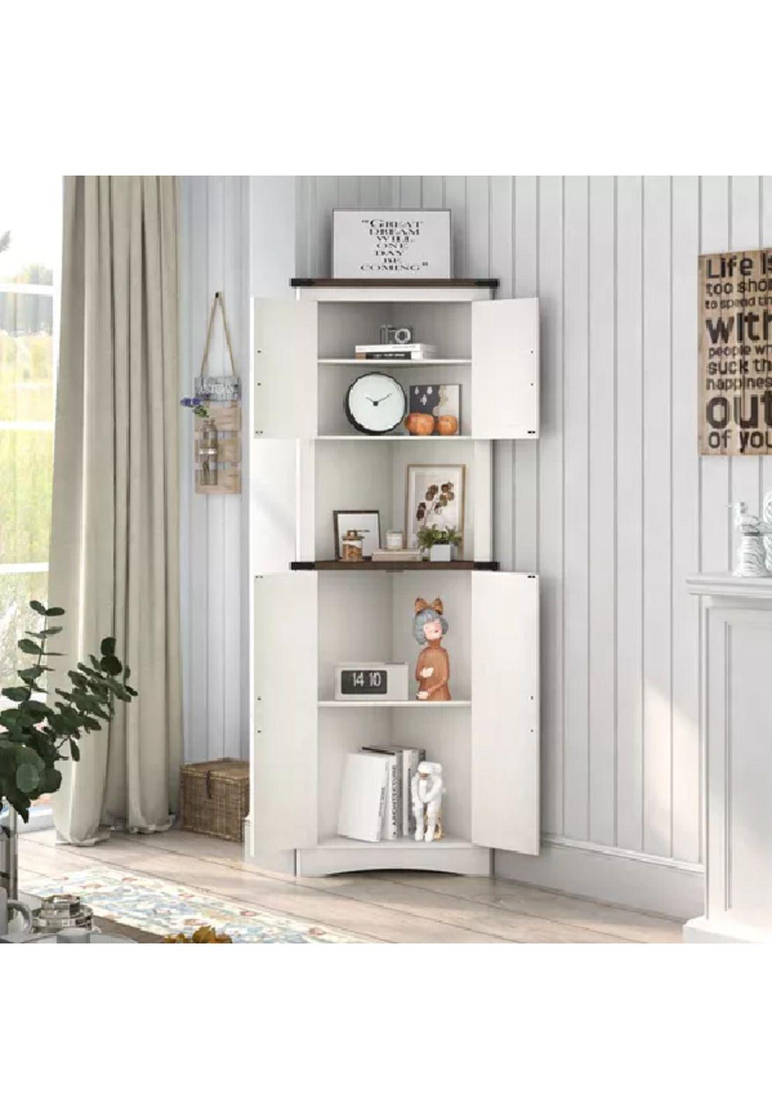 Estante Esquinero Repisa Moderna 172cm de Alto para Living Cocina-5