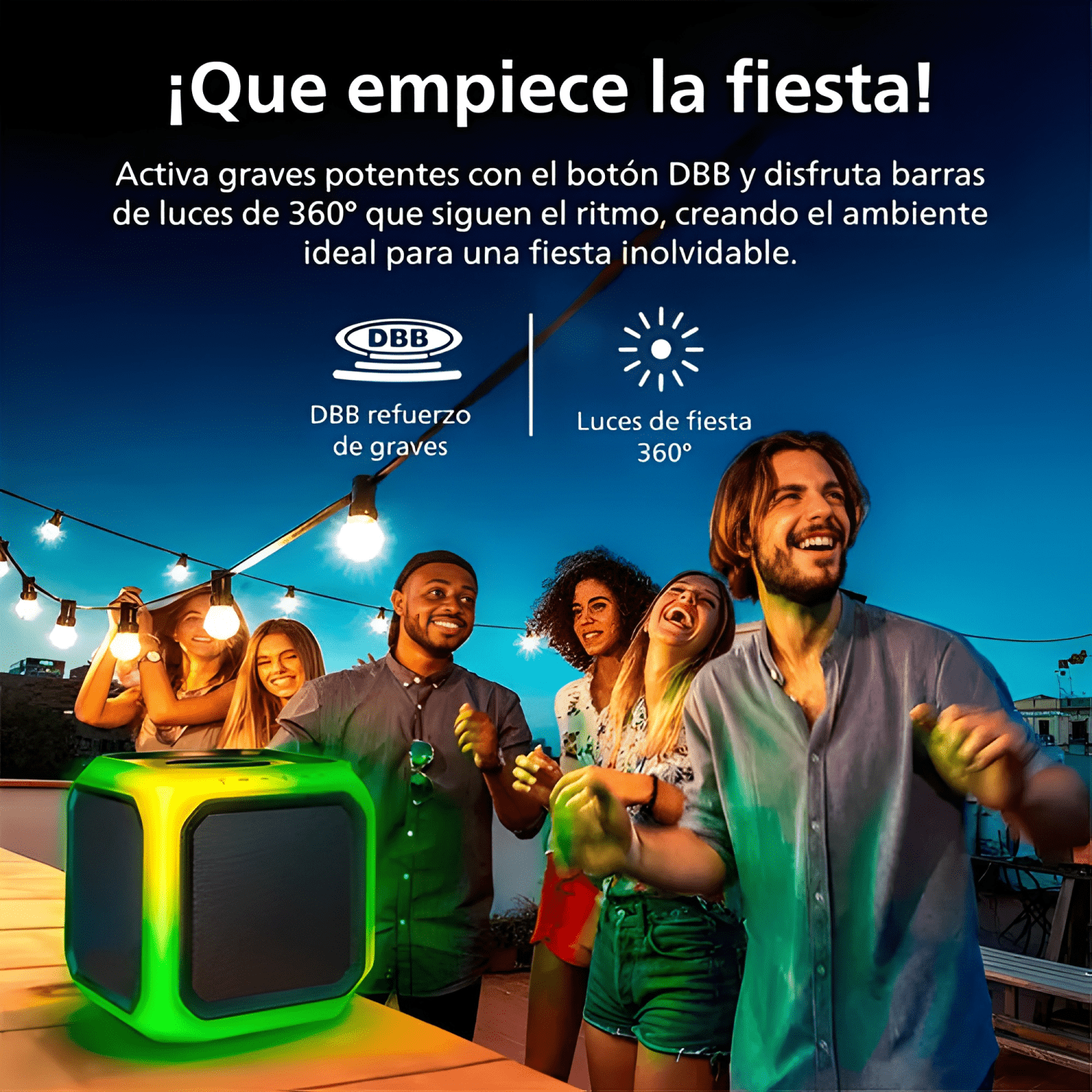 Parlante karaoke fiesta bluetooth 12 horas batería-3