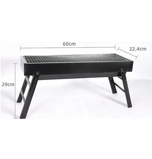 Parrilla Parrillera Para Asado Plegable Portatil Xl 60x22x29-2