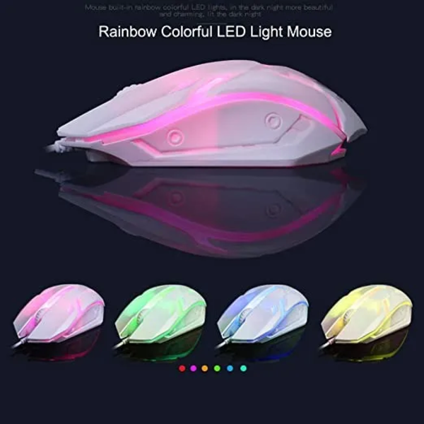Kit teclado y mouse gamer con cable retroiluminado-1