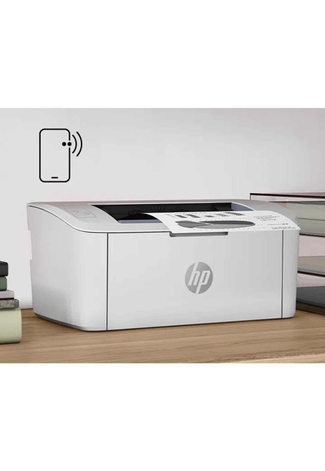 Impresora láser HP LaserJet M111w monocromática con wifi blanco-2